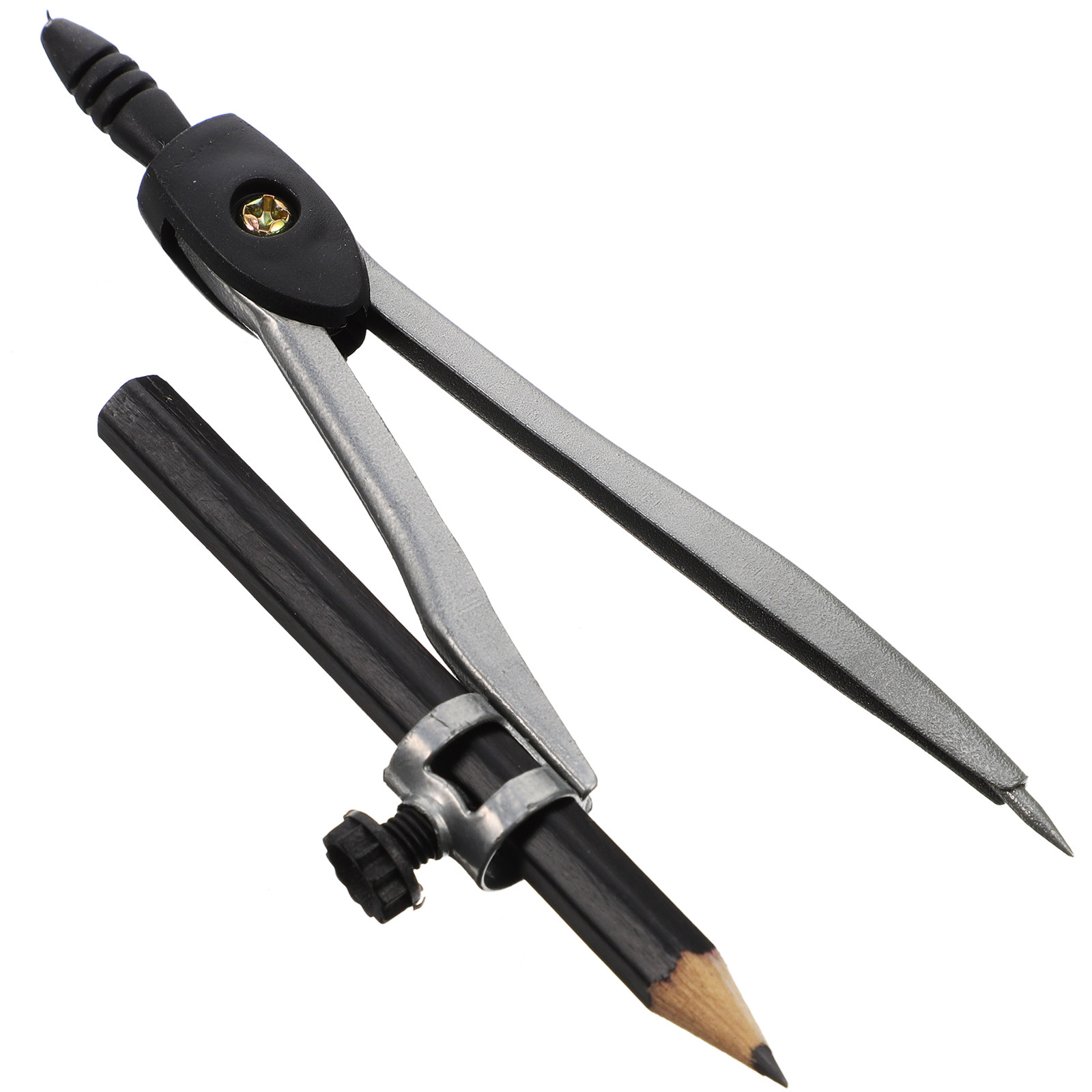 Math Geometry Set With Compass - Professioneller Kompass, Metall-Zirkel-Set, Zeichenwerkzeug für Konstruktion,