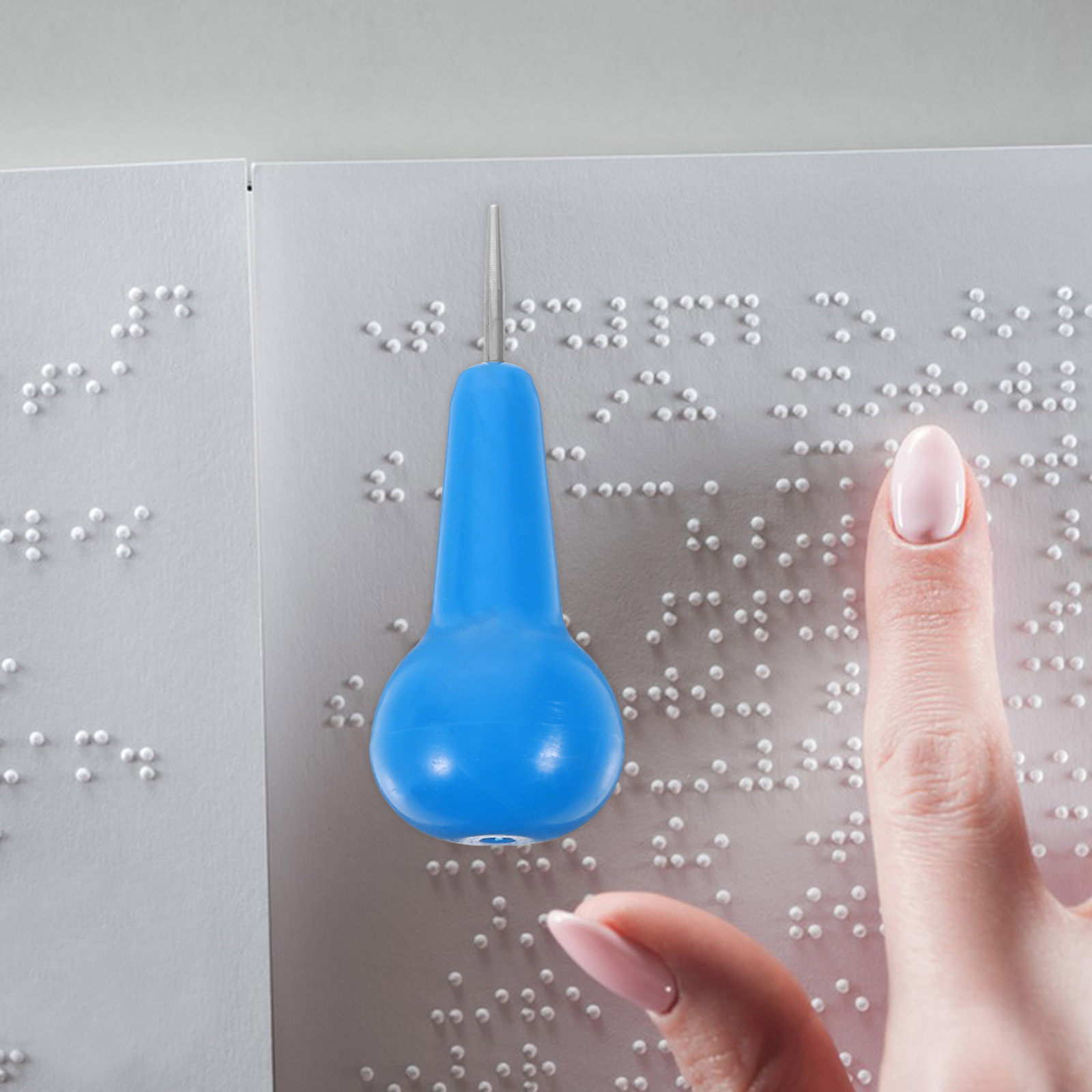 Writing Tools - Braille-Schreibstift aus Kunststoff, leichter Braille-Schreiber, Stylus
