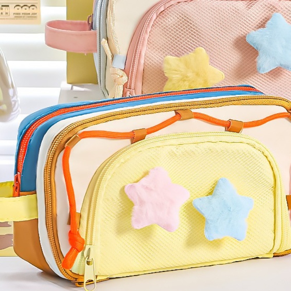7 Mehrschichtige Y2K-Stern-Sch – Aesthetic Large Pencil Case Pouch Bewertung und Preis
