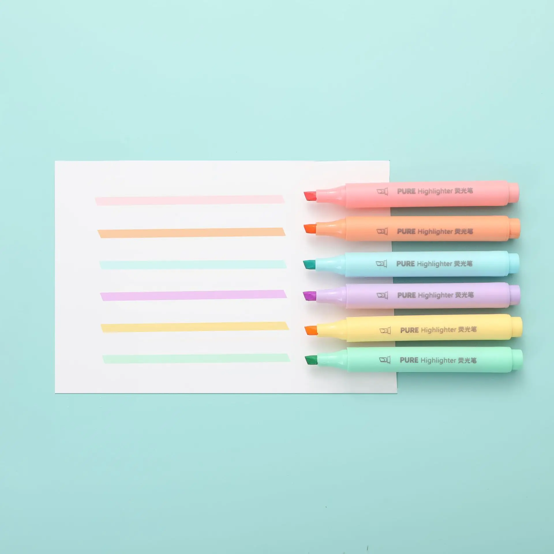 6-teiliges Set Pastellfarbene  – Pastel Highlighter Set Double Ended Bewertung und Preis