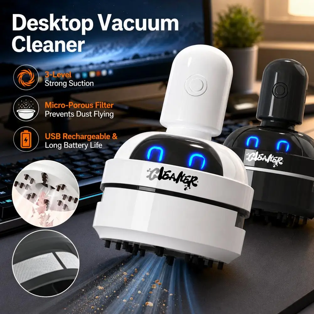 Desktop-Mini-Akku-Staubsauger, – Mini Desktop Vacuum Cleaner For Eraser Dust Bewertung und Preis
