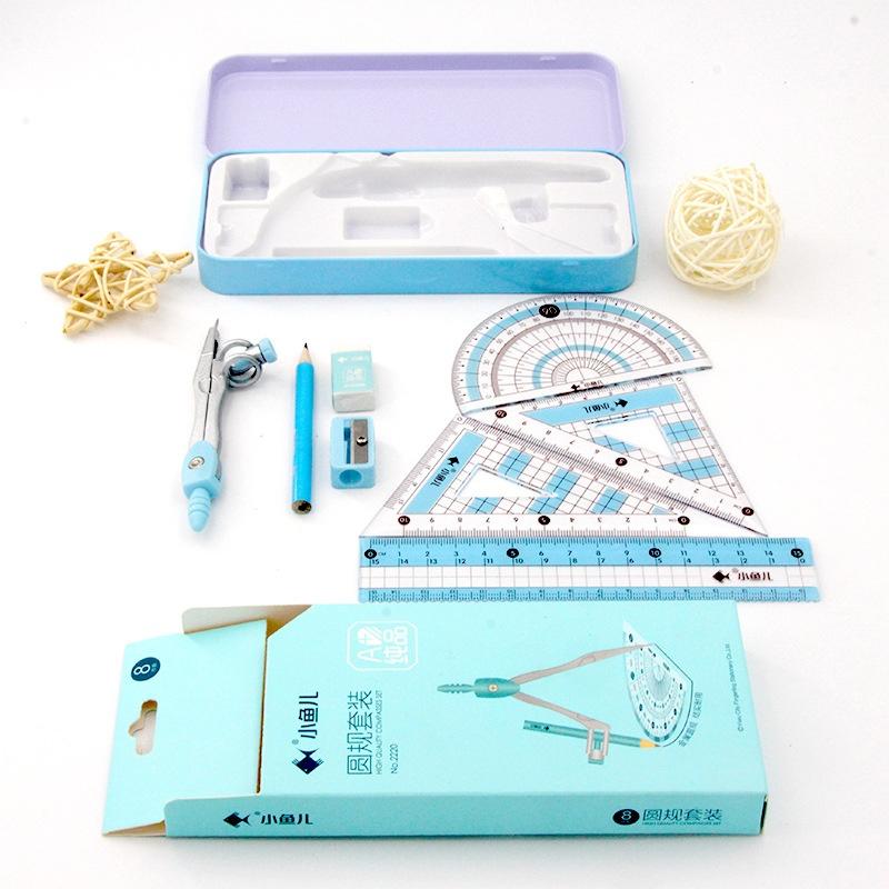 8-teiliges Set mit geometrisch – Math Geometry Set With Compass Bewertung und Preis