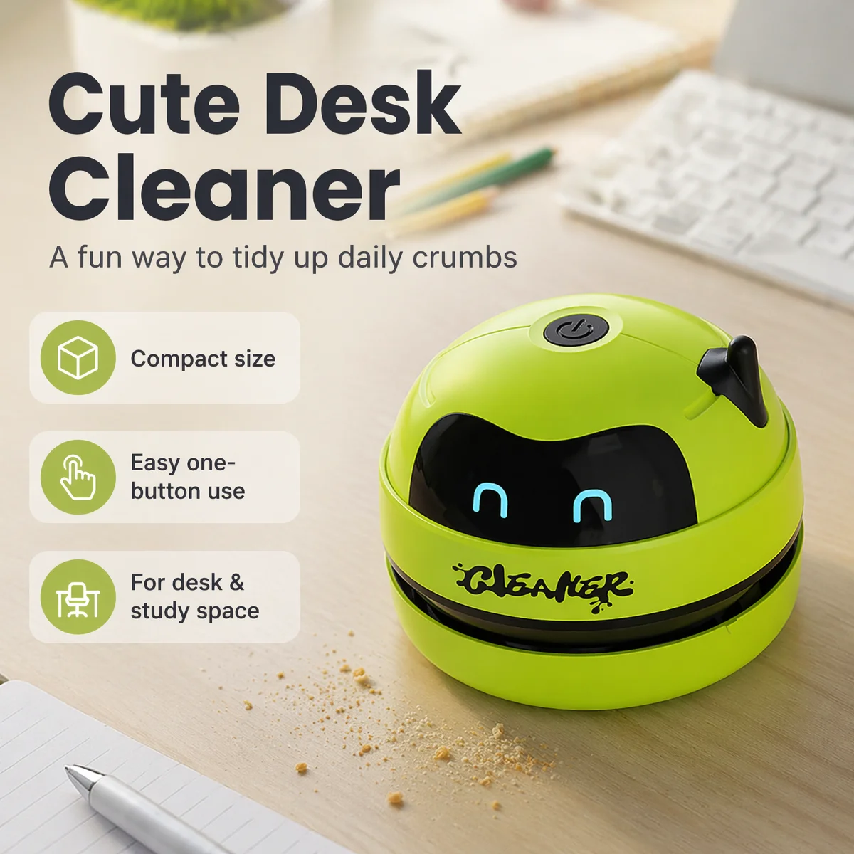 Cartoon Mini Tischstaubsauger, – Mini Desktop Vacuum Cleaner For Eraser Dust Bewertung und Preis
