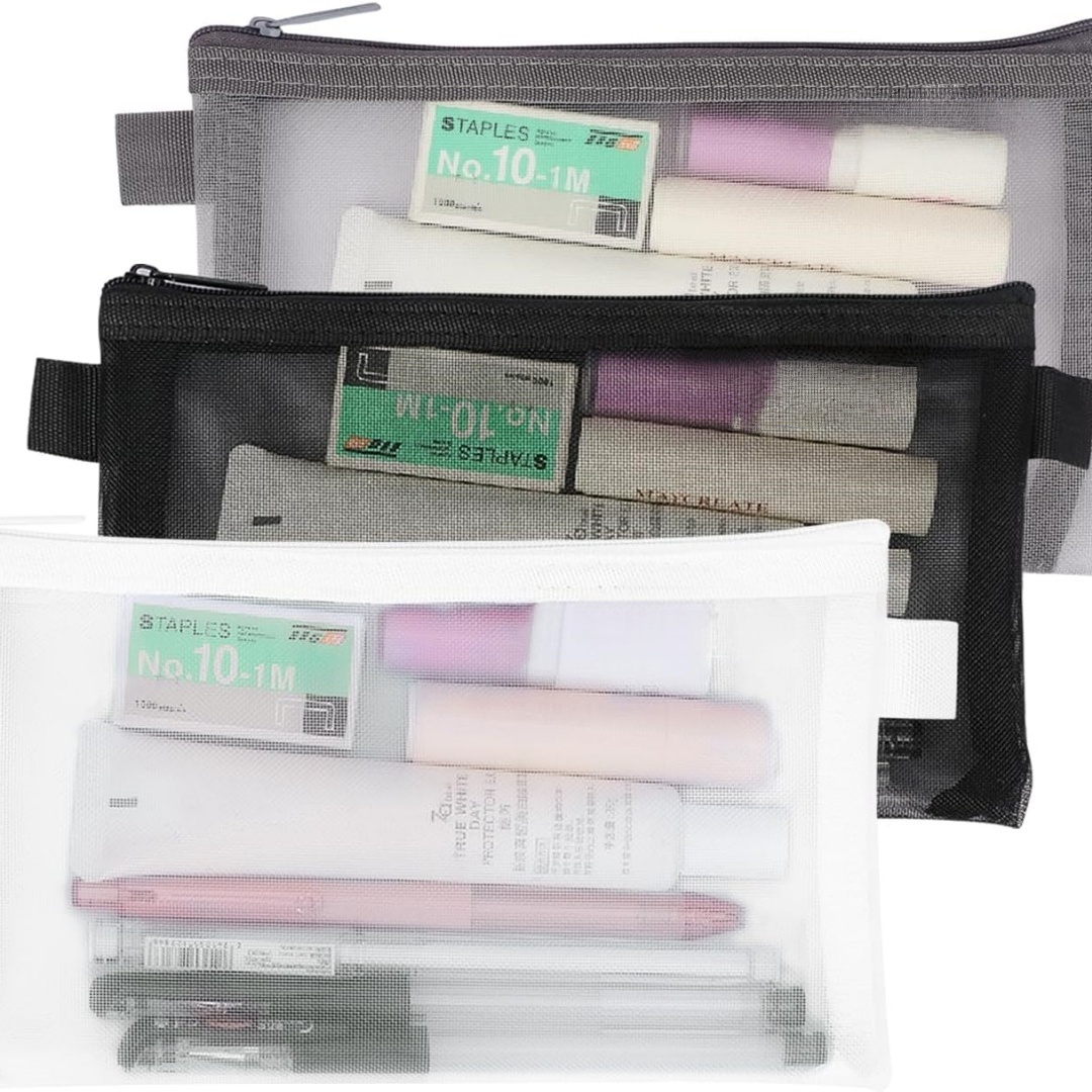 Tragbares Büro-Briefpapier-Beu – Clear Mesh Pencil Pouch For Exam Bewertung und Preis